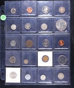 Huge Liifetime Collection - Too Many Coins To Auction Individually - This Lot is For One Page of 20