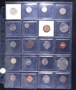 Huge Liifetime Collection - Too Many Coins To Auction Individually - This Lot is For One Page of 20