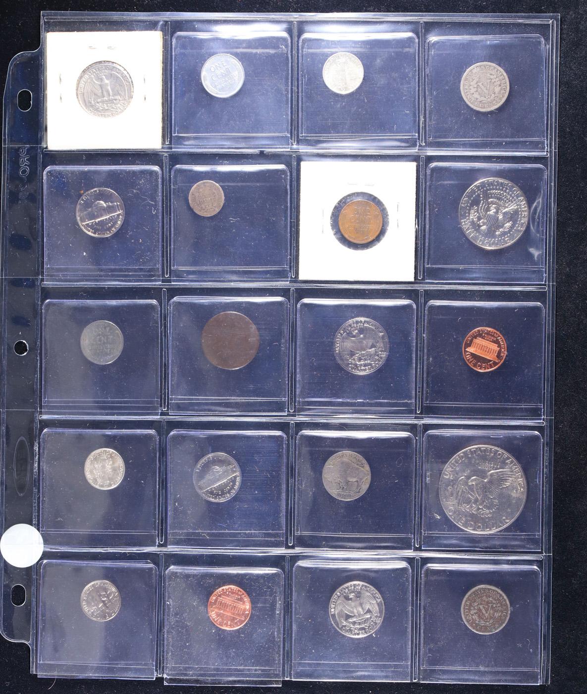 Huge Liifetime Collection - Too Many Coins To Auction Individually - This Lot is For One Page of 20