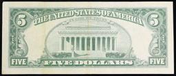 1963 $5 Red Seal United States Note Grades vf++