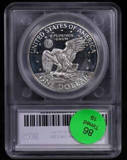 Proof 1971-s Silver Eisenhower Dollar $1 Graded pr69+ DCAM BY SEGS