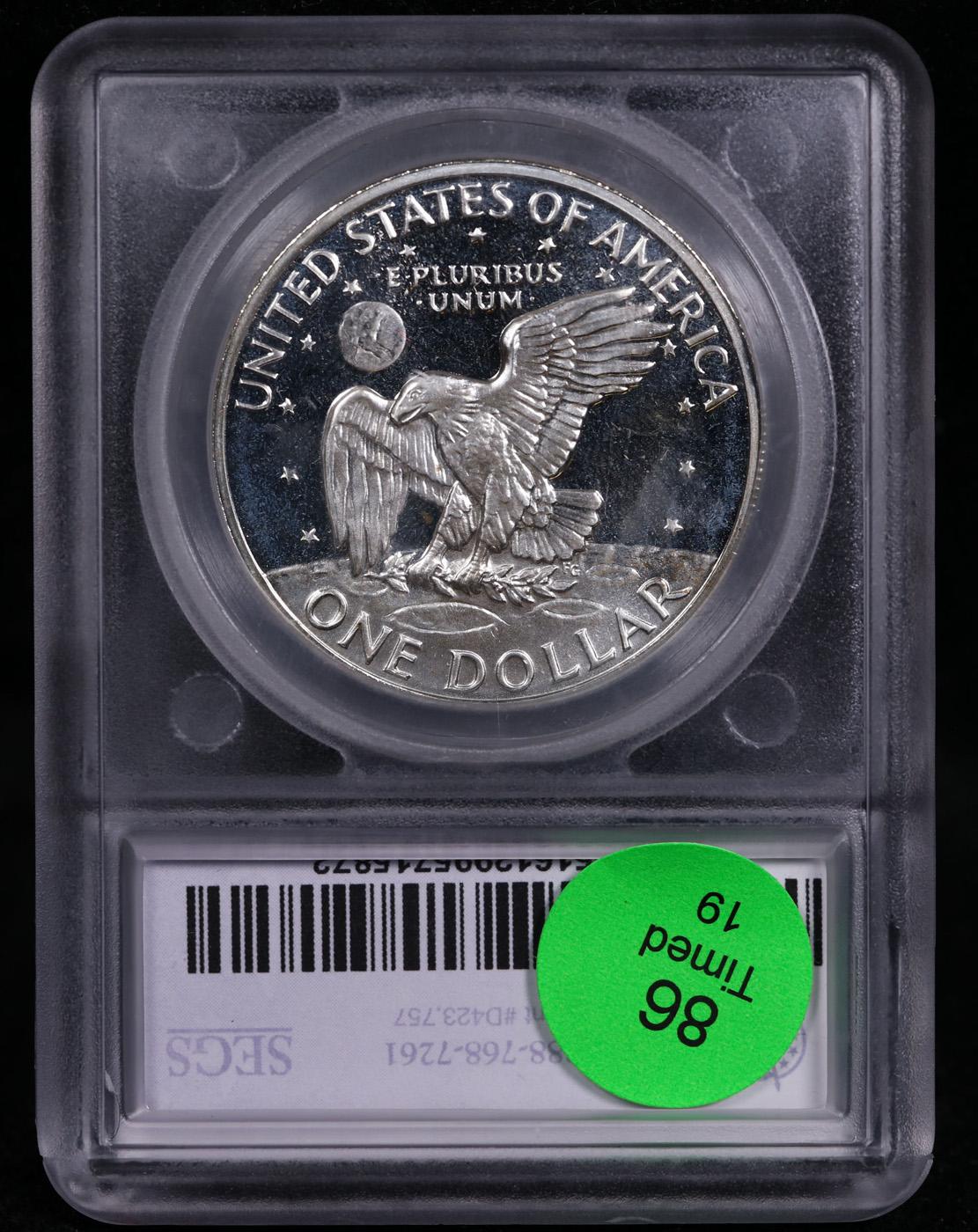 Proof 1971-s Silver Eisenhower Dollar $1 Graded pr69+ DCAM BY SEGS