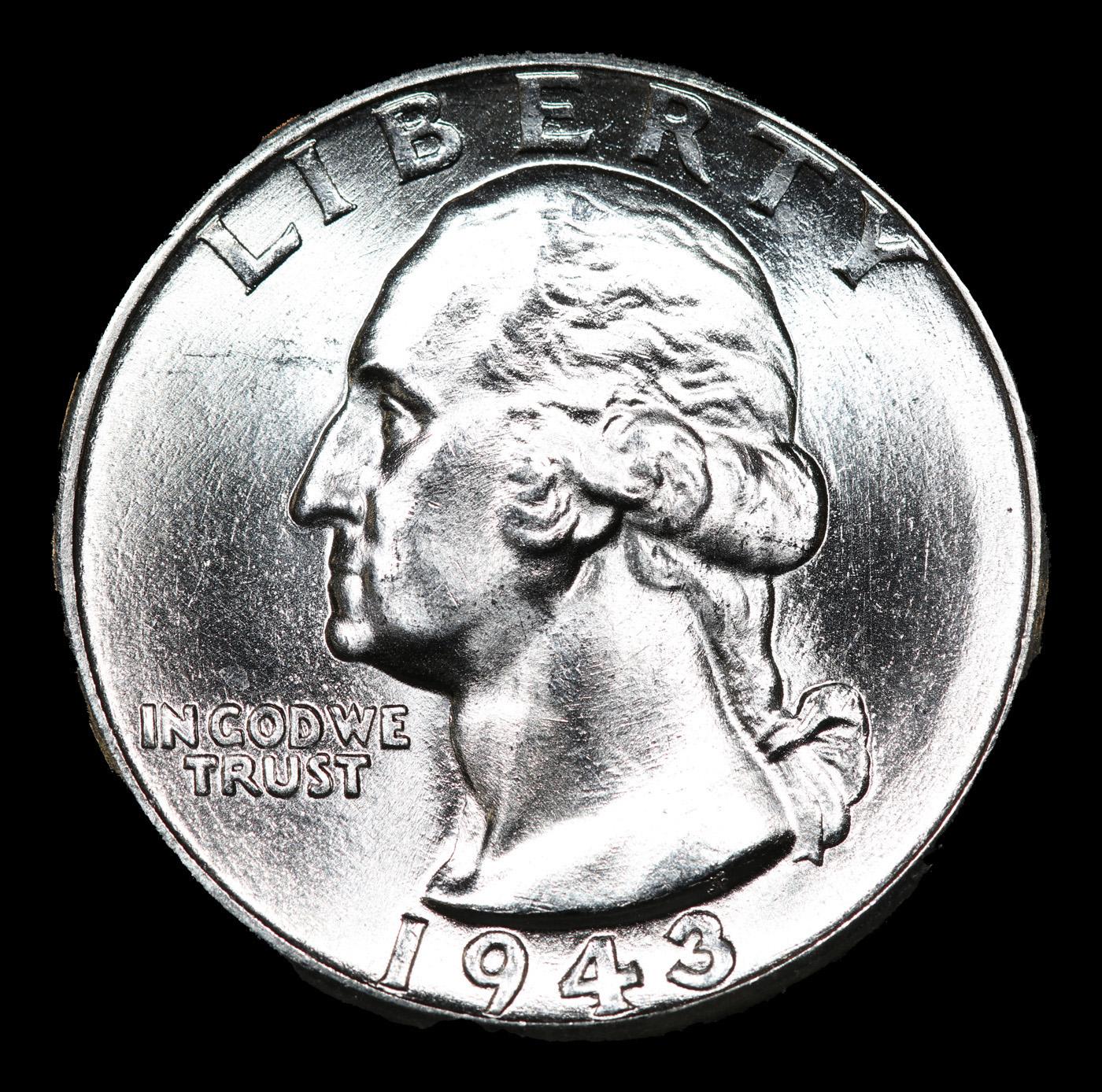 1943-p Washington Quarter 25c Grades GEM++ Unc