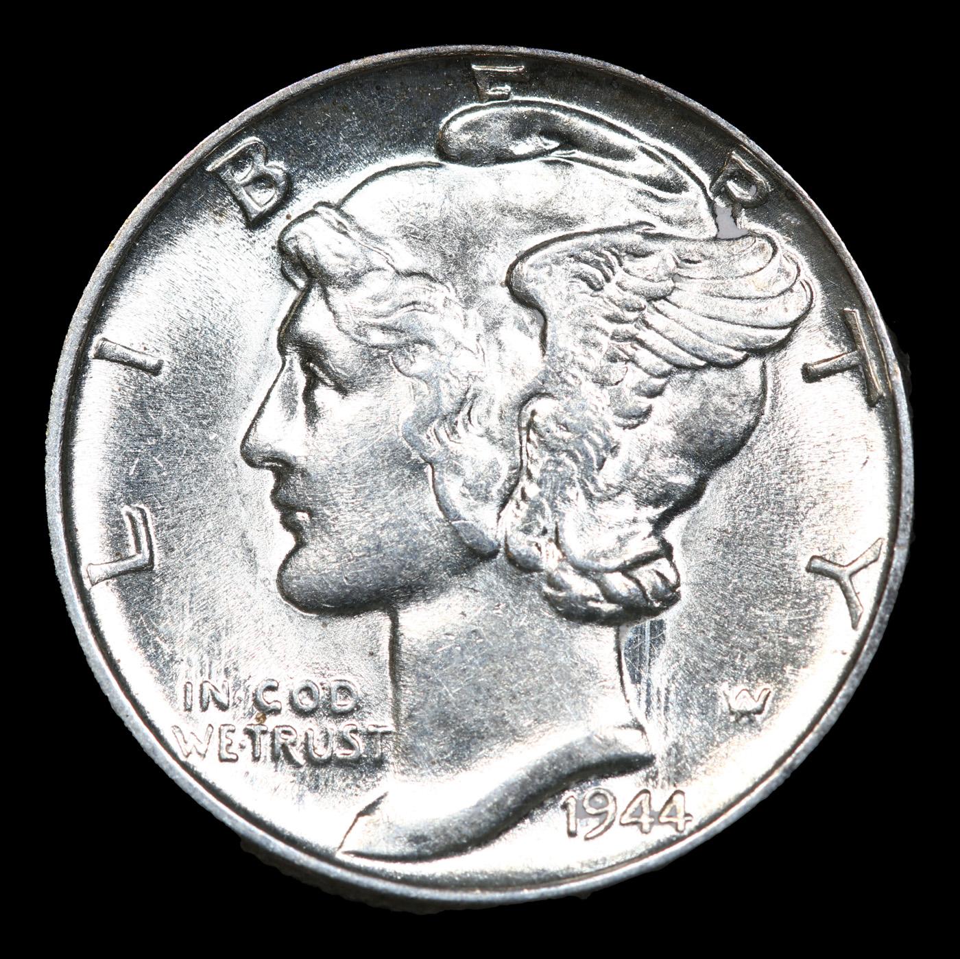 1944-p Mercury Dime 10c Grades GEM++ Unc