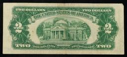 1953 $2 Red Seal United States Note Grades vf++