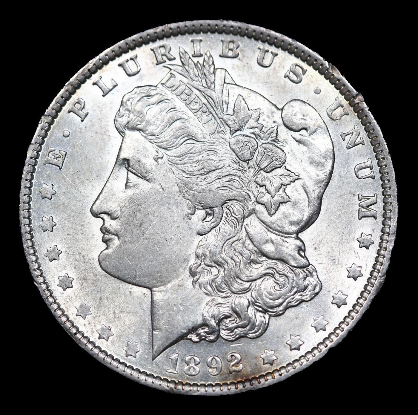 ***Auction Highlight*** 1892-p Morgan Dollar $1 Graded ms62 By SEGS (fc)