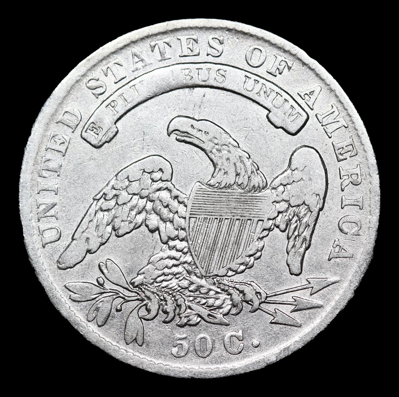 1834 Capped Bust Half Dollar 50c Grades xf