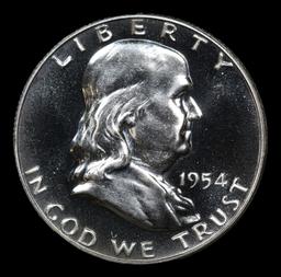 Proof ***Auction Highlight*** 1954 Franklin Half Dollar 50c Graded pr67+ BY SEGS (fc)