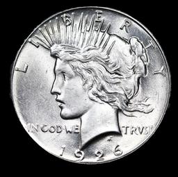 ***Auction Highlight*** 1926-p Peace Dollar Near Top Pop! $1 Graded ms66+ By SEGS (fc)