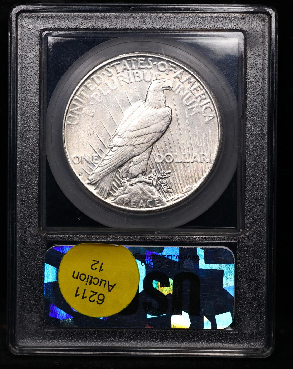 ***Auction Highlight*** 1924-s Peace Dollar $1 Graded Choice Unc By USCG (fc)