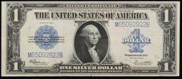 1923 $1 large size Blue Seal Silver Certificate Grades Select AU Signatures Speelman/White