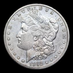 ***Auction Highlight*** 1892-s Morgan Dollar $1 Graded au58 By SEGS (fc)