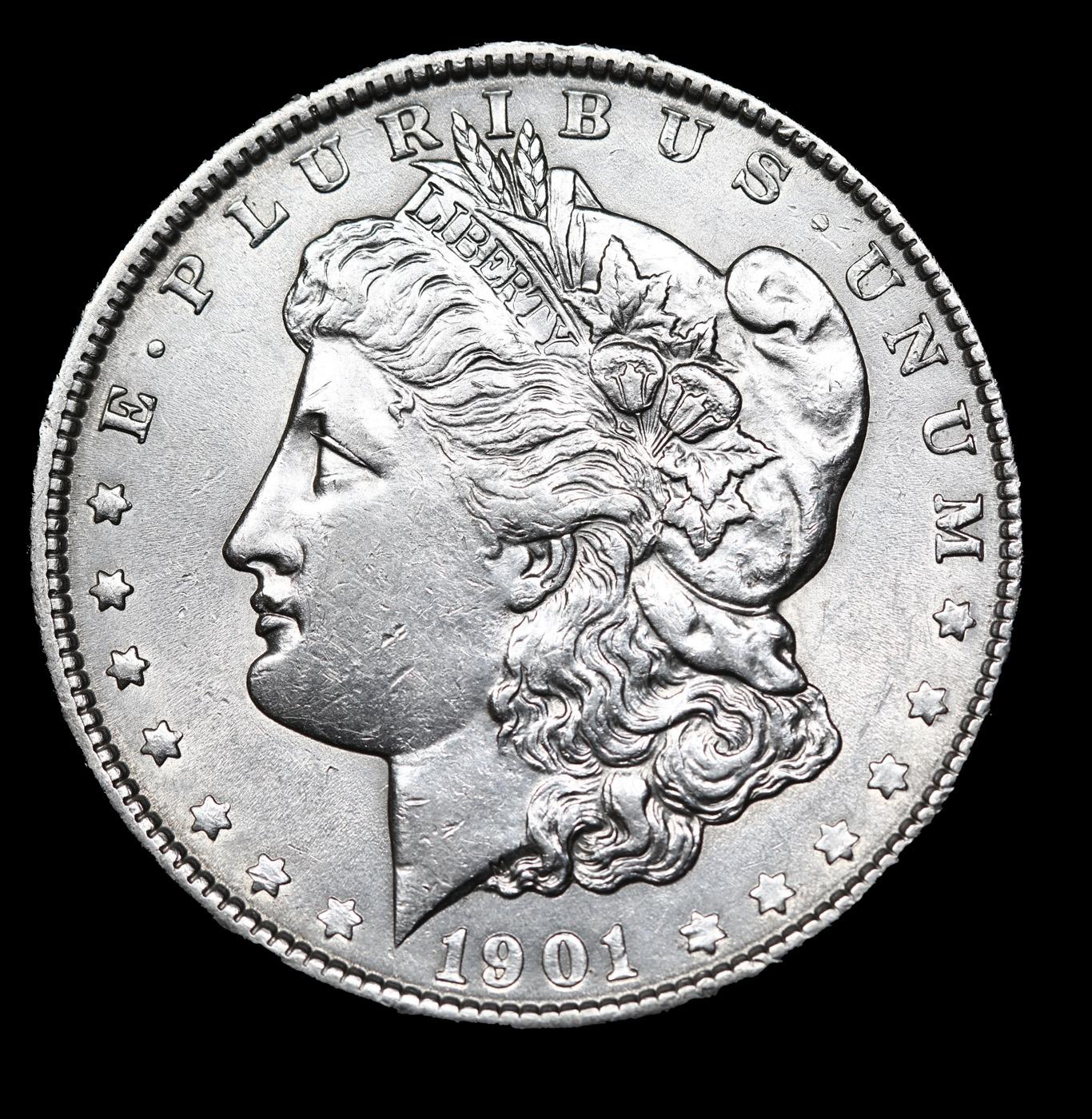 ***Auction Highlight*** 1901-p Morgan Dollar $1 Graded Select+ Unc By USCG (fc)