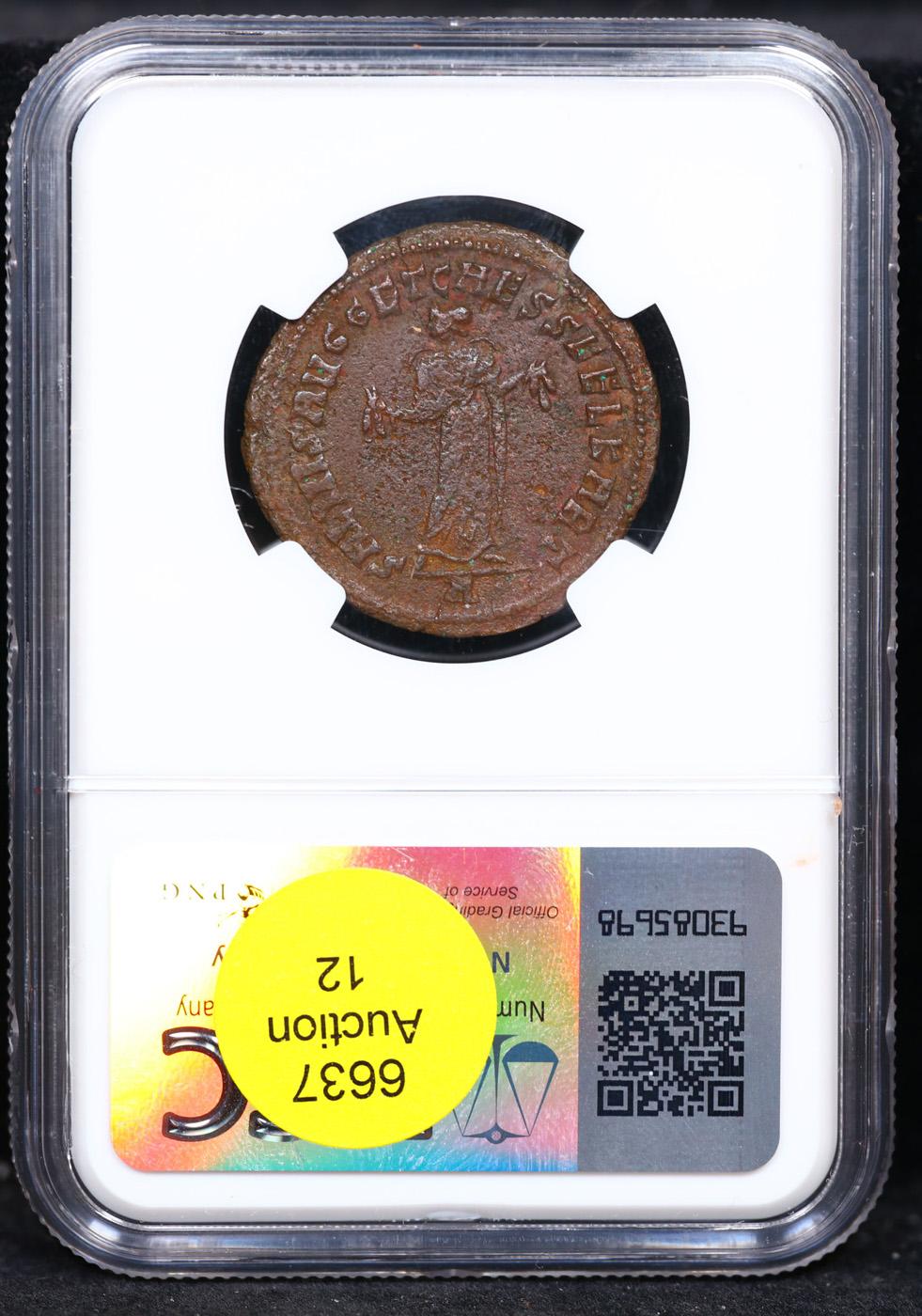 NGC 284-305 AD Ancient Rome, Diocletian, BI Nummus Ancient Graded vf By NGC