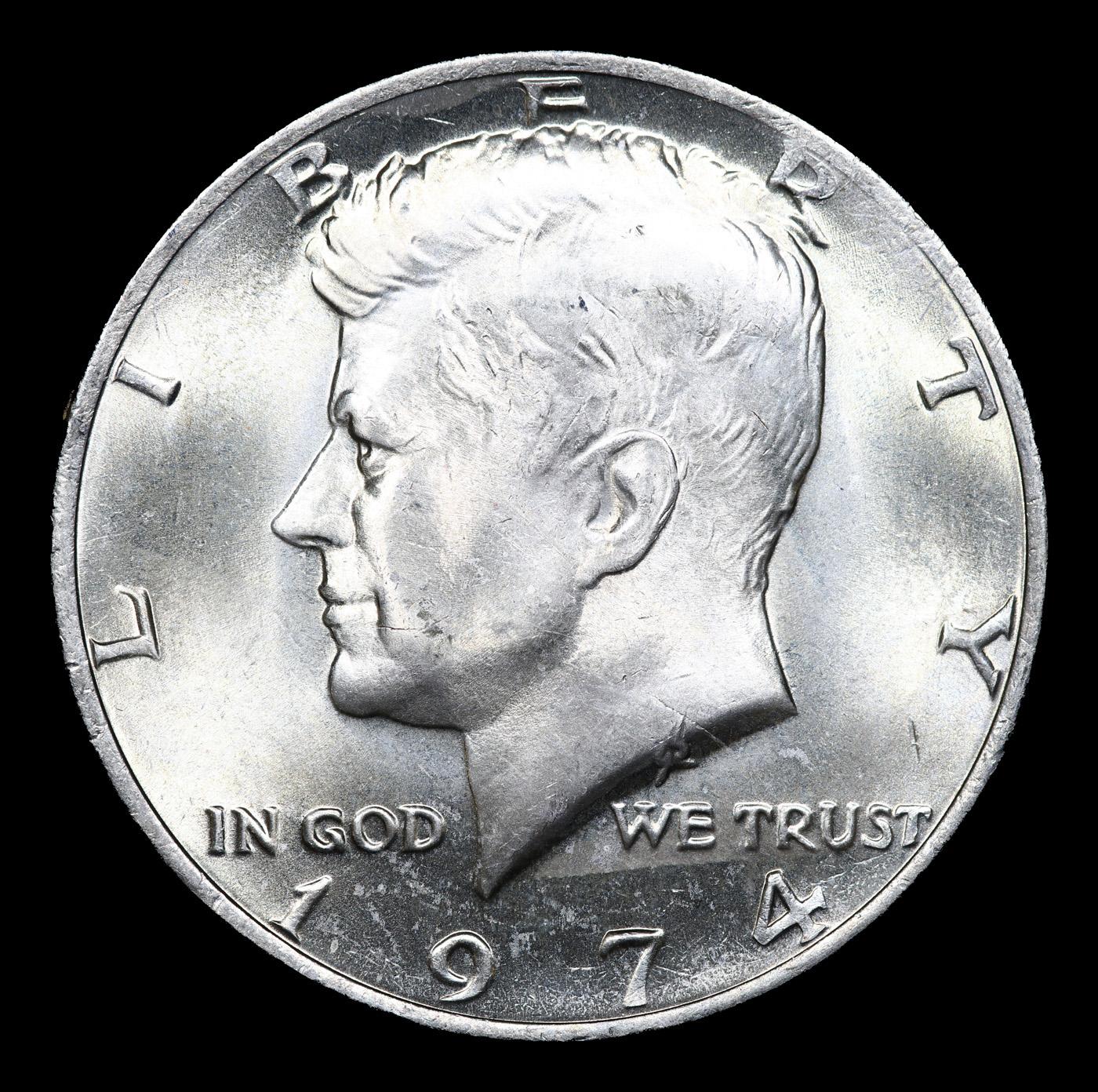 ***Auction Highlight*** 1974-p Kennedy Half Dollar Near TOP POP! 50c Graded ms67 BY SEGS (fc)