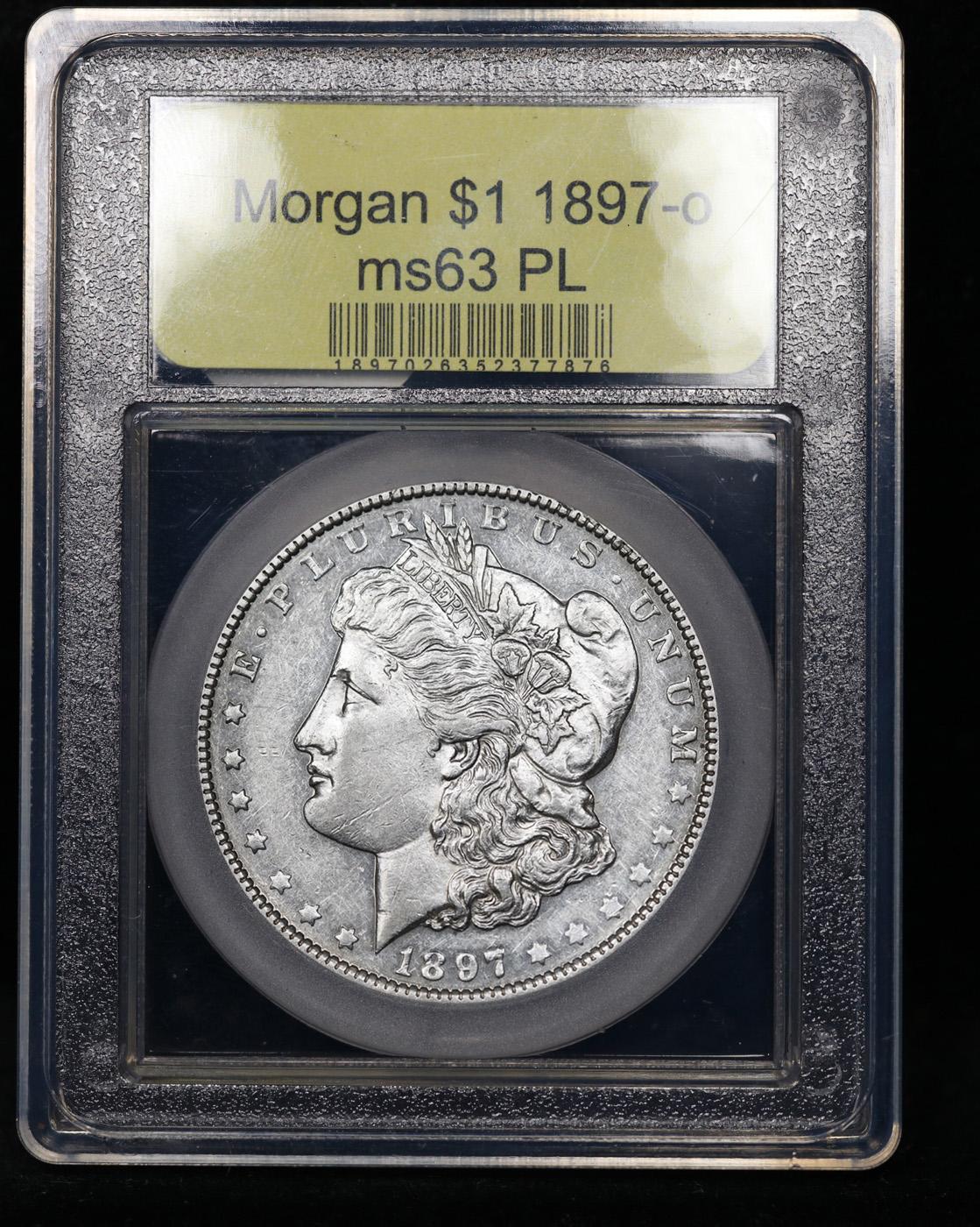 ***Auction Highlight*** 1897-o Morgan Dollar $1 Graded Select Unc PL By USCG (fc)