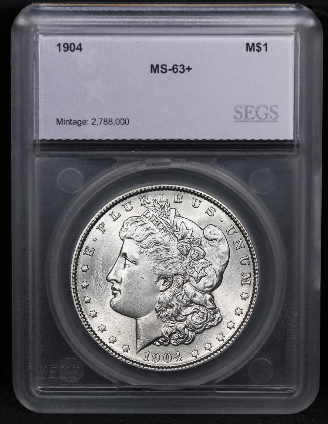 1904-p Morgan Dollar $1 Graded ms63+ By SEGS