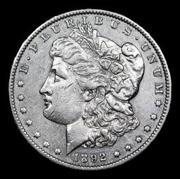 ***Auction Highlight*** 1892-cc Morgan Dollar $1 Graded au55 details By SEGS (fc)