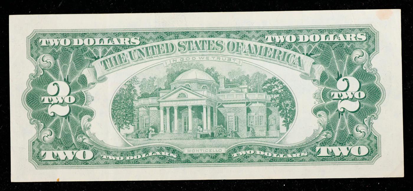 1963 $2 Red Seal United States Note Grades Choice AU/BU Slider