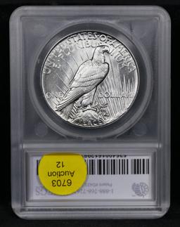 ***Auction Highlight*** 1935-p Peace Dollar Near Top Pop! $1 Graded ms66+ By SEGS (fc)