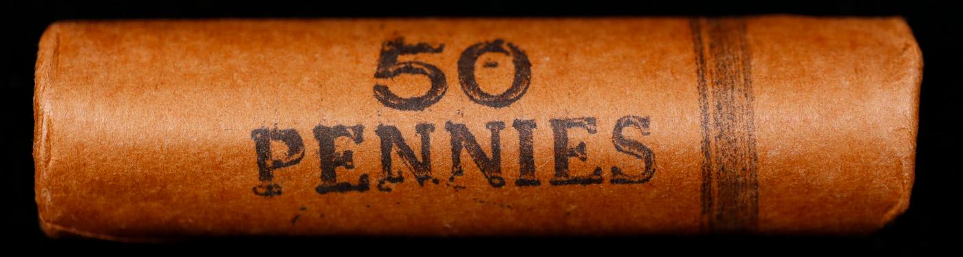 2x BU Shotgun Lincoln 1c rolls, 1960-d & 2001-d 50 pcs Each 100 Coins Total 50c