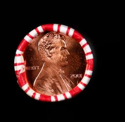 2x BU Shotgun Lincoln 1c rolls, 1960-d & 2001-d 50 pcs Each 100 Coins Total 50c