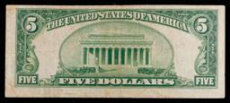 1934A $5 Silver Certificate North Africa WWII Emergency Currency Grades vf++