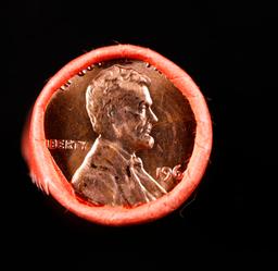 2x BU Shotgun Lincoln 1c rolls, 1974-p & 1964-p 50 pcs Each 100 Coins Total 50c