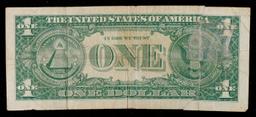 1957A $1 Blue Seal Silver Certificate Grades vf details