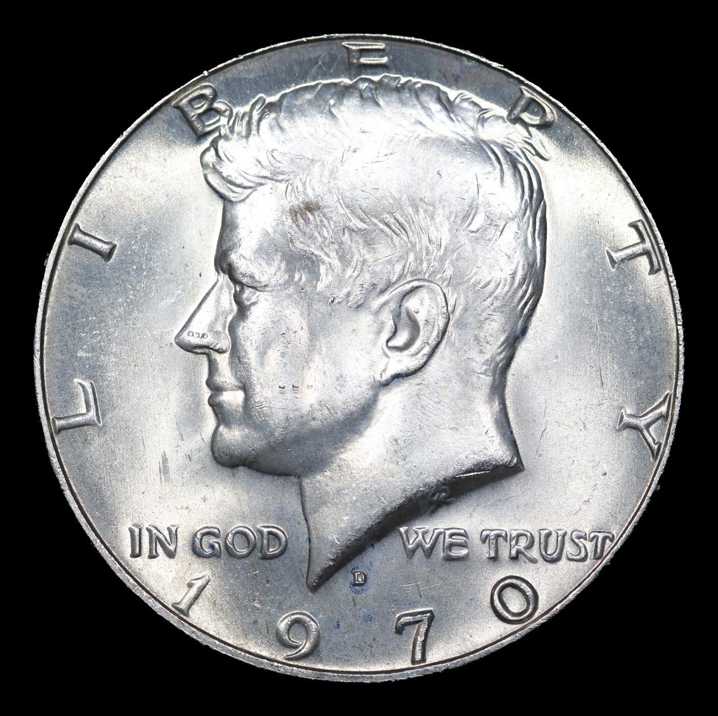 1970-d Kennedy Half Dollar Silver 50c Grades GEM Unc