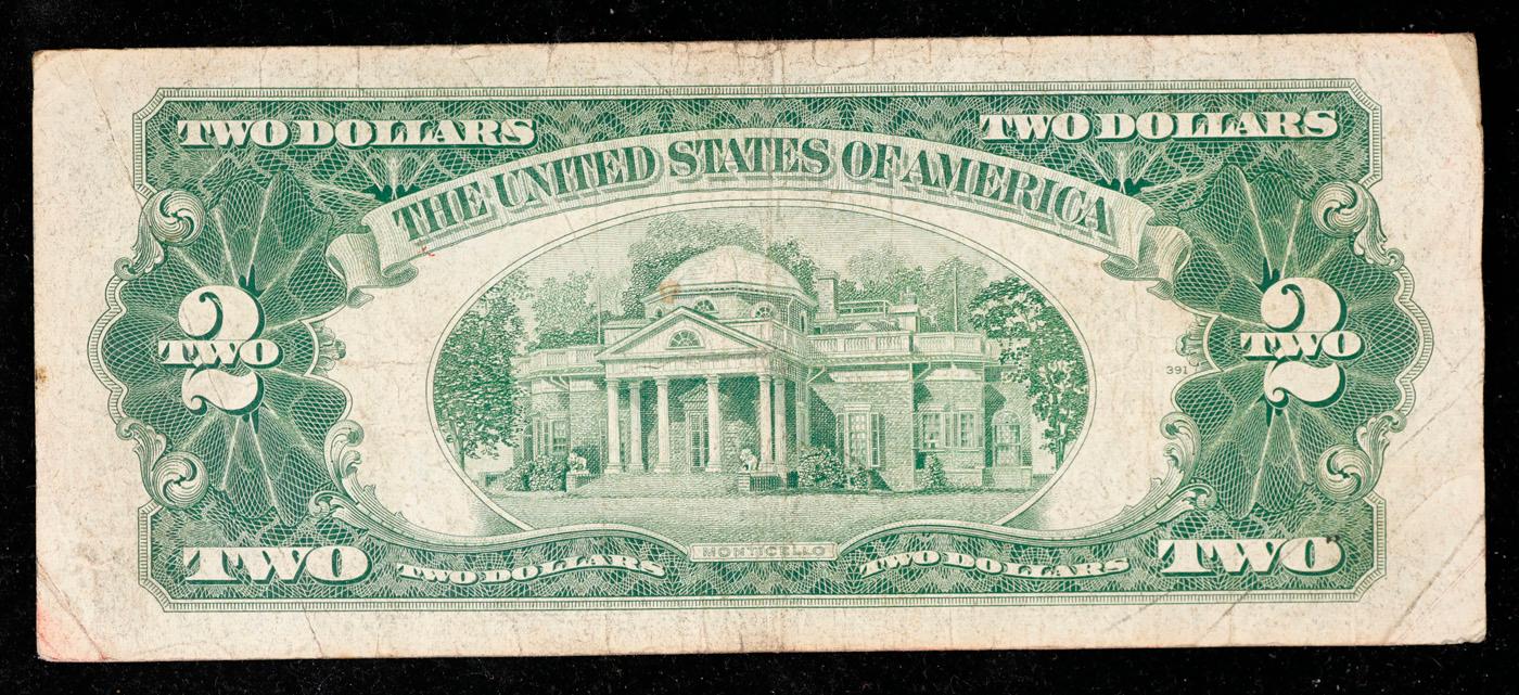 **Star Note** 1953B $2 Red Seal United States Note Grades vf++