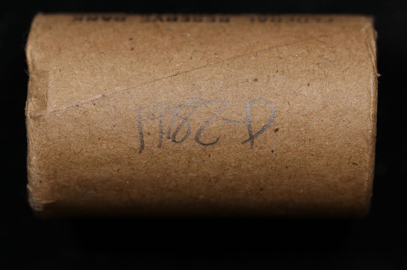 BU Shotgun Kennedy 50c roll, 1982-d 20 pcs Federal Reserve Bank of Minneapolis Wrapper $10