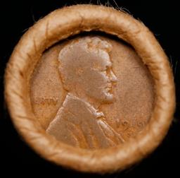 Lincoln Wheat Cent 1c Mixed Roll Orig Brandt McDonalds Wrapper, 1919-s end, Wheat other end