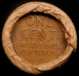 Lincoln Wheat Cent 1c Mixed Roll Orig Brandt McDonalds Wrapper, 1919-s end, Wheat other end