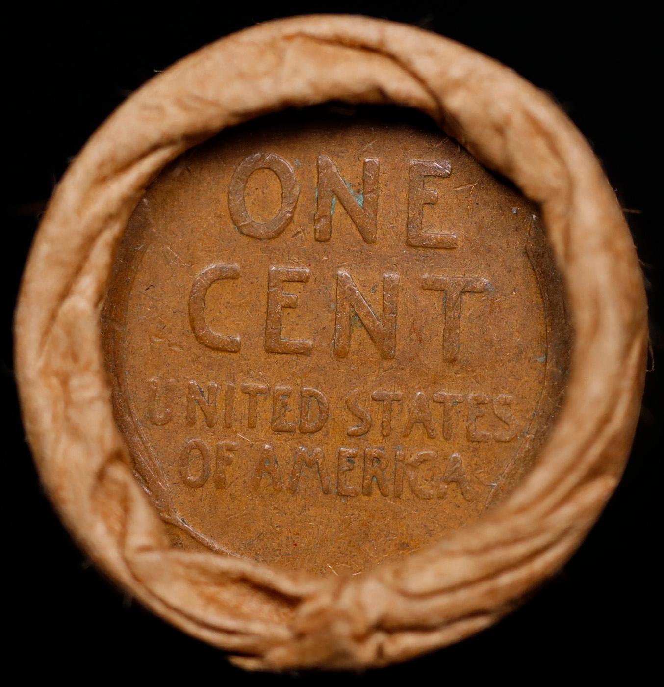 Lincoln Wheat Cent 1c Mixed Roll Orig Brandt McDonalds Wrapper, 1918-d end, Wheat other end