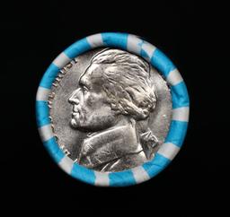 BU Shotgun Jefferson 5c roll, 1974-p 40 pcs Bank $2 Nickel Wrapper