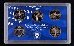 1999 United States Mint Proof Quarters 5 pc set No Outer Box