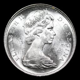 1965 Large Beads, Blunt 5 Canada Dollar KM# 64.1 1 Grades Select+ Unc