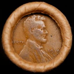 Lincoln Wheat Cent 1c Mixed Roll Orig Brandt McDonalds Wrapper, 1919-s end, Wheat other end