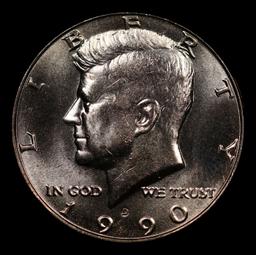 1990-d Kennedy Half Dollar 50c Grades GEM+ Unc