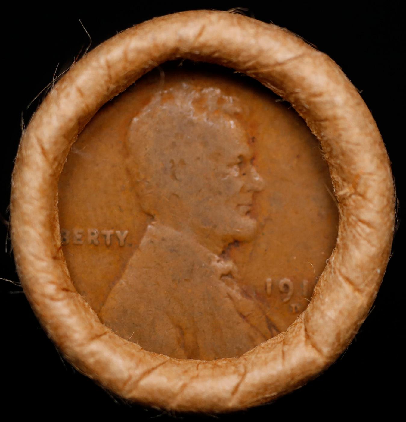 Lincoln Wheat Cent 1c Mixed Roll Orig Brandt McDonalds Wrapper, 1918-d end, Wheat other end