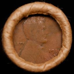 Lincoln Wheat Cent 1c Mixed Roll Orig Brandt McDonalds Wrapper, 1916-d end, Wheat other end