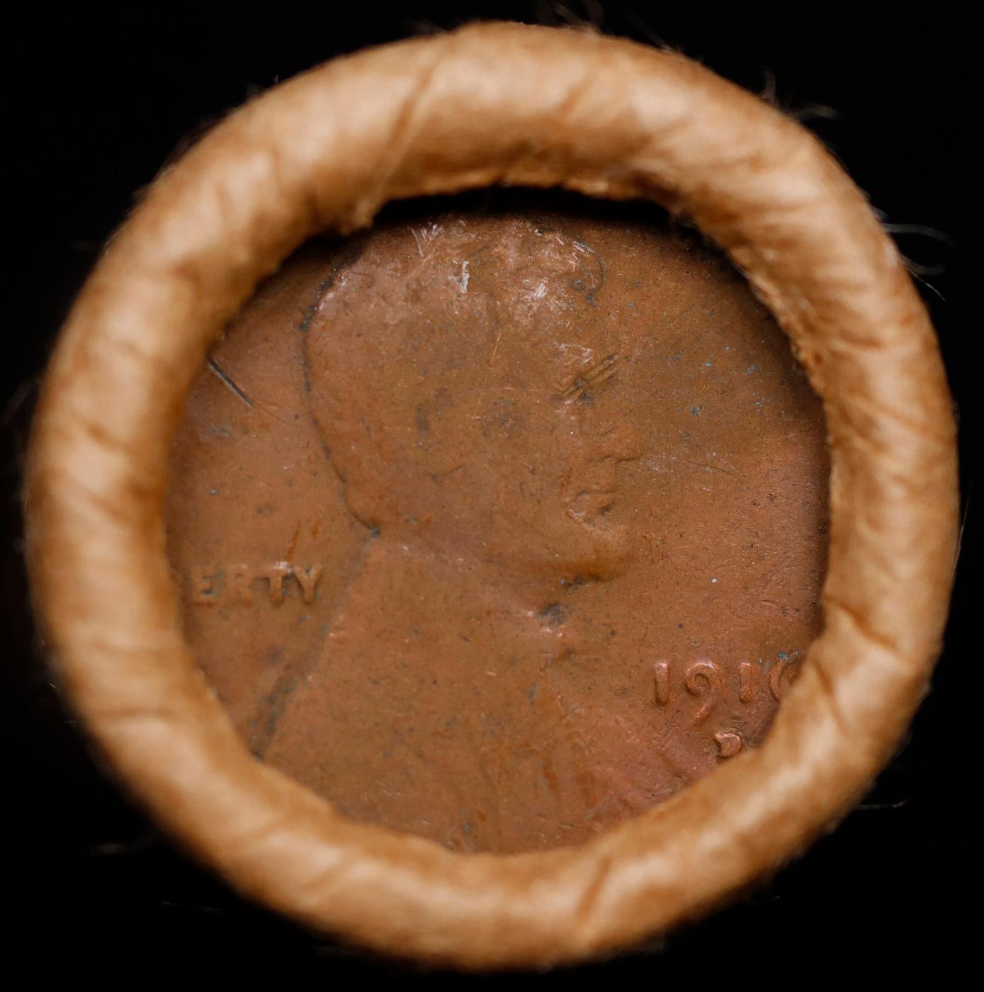Lincoln Wheat Cent 1c Mixed Roll Orig Brandt McDonalds Wrapper, 1916-d end, Wheat other end