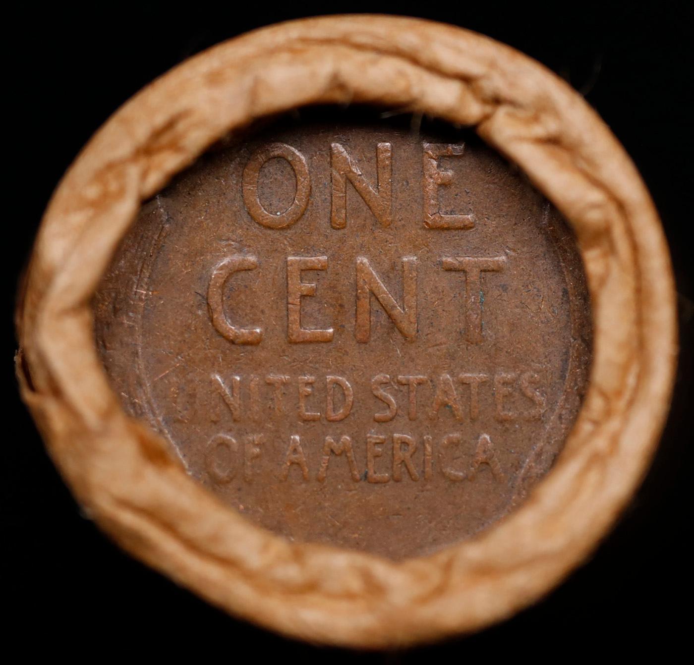 Lincoln Wheat Cent 1c Mixed Roll Orig Brandt McDonalds Wrapper, 1916-d end, Wheat other end