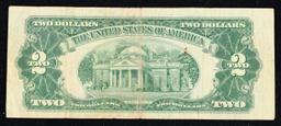 1953 $2 Red Seal United States Note Grades vf++