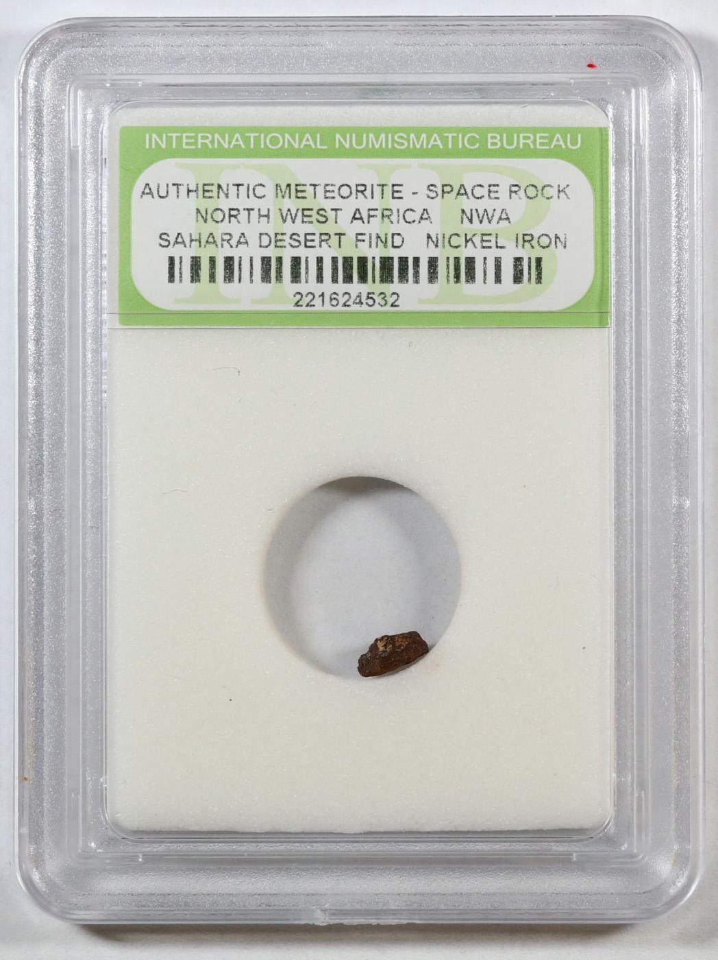 Authentic Meteorite Space Rock North West Africa, Sahara Desert Find Graded BY INB