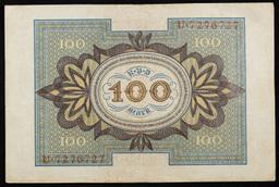 1920 Germany 100 Marks Banknote P# 69a Grades vf+