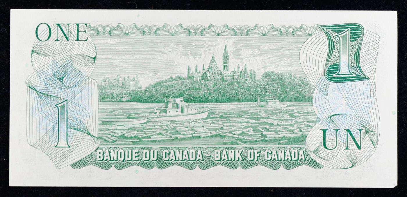 1973 Canada 1 Dollar Note P: 85C Grades Gem CU