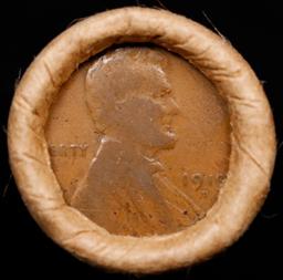 Lincoln Wheat Cent 1c Mixed Roll Orig Brandt McDonalds Wrapper, 1919-d end, Wheat other end