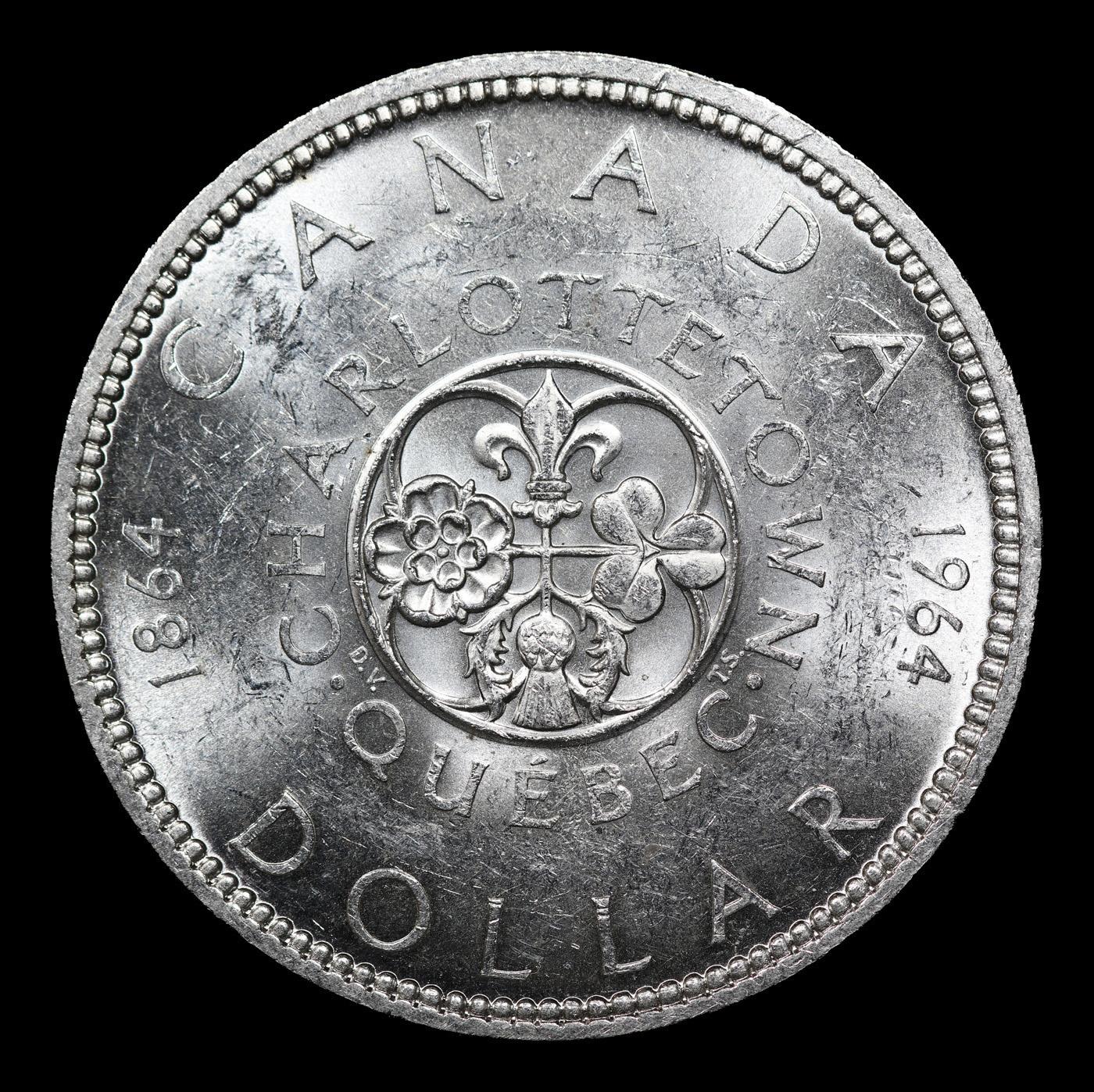 1964 Canada Dollar KM# 64.1 1 Grades Choice Unc+ PL